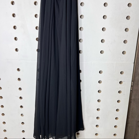 Lulu’s Black Backless Maxi Prom Ball Gown Dress - Picture 6 of 6